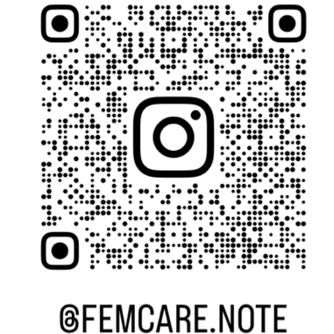 femcare.note Instagram QRコード